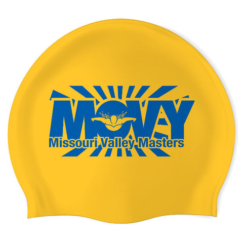 Missouri Valley Swim Club - Swimoutlet PO17951717 (YEL/01) - Wrinkle-Free Silicone Swimming Cap