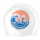 Alki Tides_Swimoutlet 26042133 (WHT_03) - Wrinkle-Free Silicone Swimming Cap