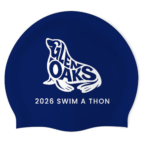 Glen Oaks Sea Lions- Swimoutlet PO26236389 (NBL/01) - Wrinkle-Free Silicone Swimming Cap