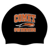Charles City YMCA - Swimoutlet PO25748703 (BLK/02) - Wrinkle-Free Silicone Swimming Cap