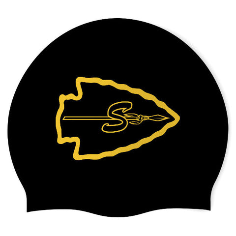 Seminole High - Swimoutlet PO25480921 (BLK/01) - Wrinkle-Free Silicone Swimming Cap