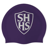 Shadow Hills Knights Swimoutlet PO76792 (PUR/01) - Wrinkle-Free Silicone Swimming Cap