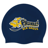 Elk Grove Piranhas - Swimoutlet PO20605 (NBL/02) - Wrinkle-Free Silicone Swimming Cap
