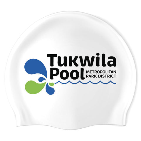 Tukwila Pool - Swimoutlet PO25372848 (WHT/03) - Wrinkle-Free Silicone Swimming Cap