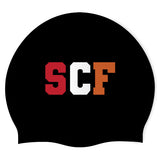Swartz Creek / Flushing Swim Team - Swimoutlet PO25431348 (BLK/03) - Wrinkle-Free Silicone Swimming Cap