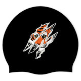 Tenafly High School - Swimoutlet 25598176 (BLK-04) - Wrinkle-Free Silicone Swimming Cap