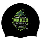 Granite Falls Makos - Swimoutlet PO25514867 (BLK/03) - Wrinkle-Free Silicone Swimming Cap