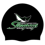 Worthington Area YMCA - Swimoutlet PO 25543361 (BLK/02) - Wrinkle-Free Silicone Swimming Cap