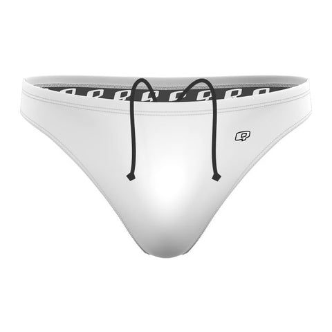 Blanco - Solid Waterpolo Brief Swimsuit - PERSONALIZED