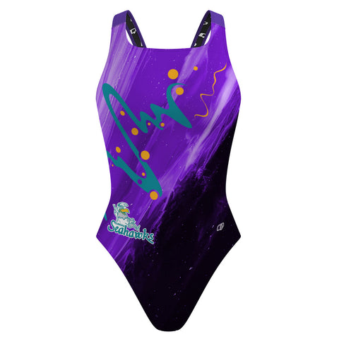 Dundas Seahawks - Purple V2 - Classic Strap Swimsuit