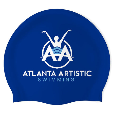 Atlanta Artistic - Swimoutlet PO25642475 (RBL/02) - Wrinkle-Free Silicone Swimming Cap