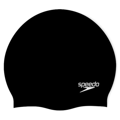 Logo Speedo (BLK/01) - Classic Silicone Swimming Cap