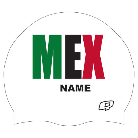 Mexico - Aguas Abiertas 23 (WH/3)  - Custom Silicon Swimcap