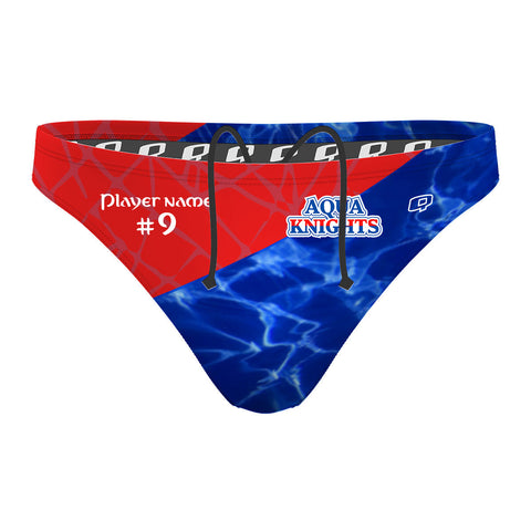 Aqua Knights - Waterpolo Brief Swimsuit with Custom Names