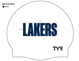 Lakers (WHT/01) - Classic Silicone Swimming Cap
