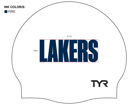 Lakers (WHT/01) - Classic Silicone Swimming Cap