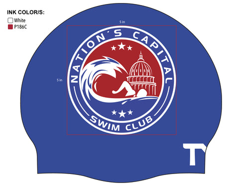Nations Capital - Wrinkle-Free Silicone Swimming Cap