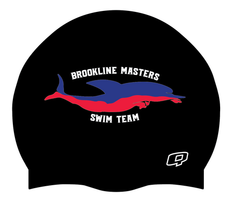 Brookline Masters Swim Team Cap - Custom Silicon Swimcap