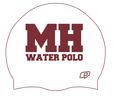Mission Hills White Cap - Silicone Swimming Cap
