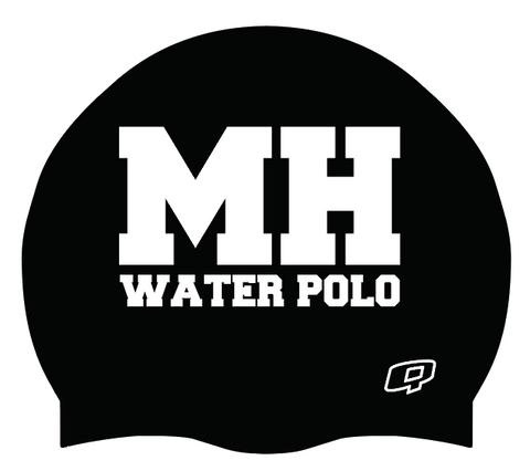 Mission Hills Black Cap - Silicone Swimming Cap