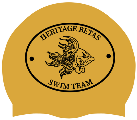 Heritage Betas - Swimoutlet POTEST1 (GLD/1)- Seamless Silicone Swimming Cap