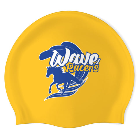 Westminster Waves_SwimoutletSO18051887 (YEL_02) - Wrinkle-Free Silicone Swimming Cap