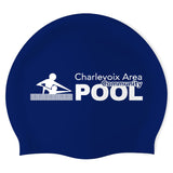 Charlevoix Area Community Pool - Swimoutlet PO25913880 (NBL/01) - Wrinkle-Free Silicone Swimming Cap