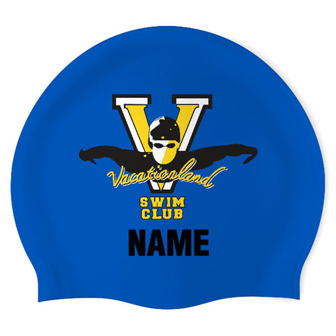Vacationland Swim Club - Swimoutlet PO2943-0160 (RBL/03/P) - Wrinkle-Free Silicone Swimming Cap