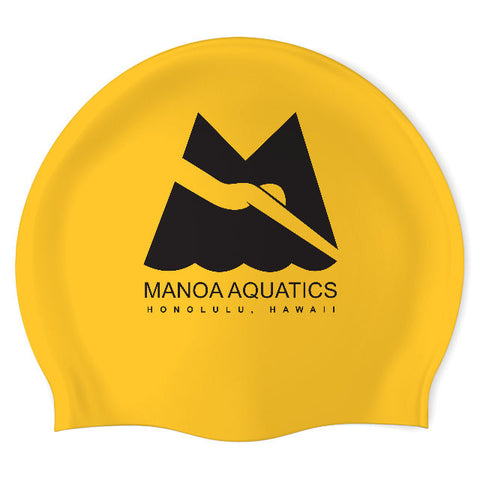 Manoa Aquatics - Swimoutlet PO25549340 (YEL/01) - Wrinkle-Free Silicone Swimming Cap