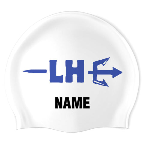 Laurel Hill Tritons - Swimoutlet PO2943-0148 (WHT/01/P) - Wrinkle-Free Silicone Swimming Cap