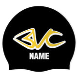 BVC Swim and Dive Team - Swimoutlet PO76804 (BLK/02/P) - Wrinkle-Free Silicone Swimming Cap