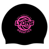 Lyons Aquatics - Swimoutlet PO43398 (BLK/01) - Wrinkle-Free Silicone Swimming Cap