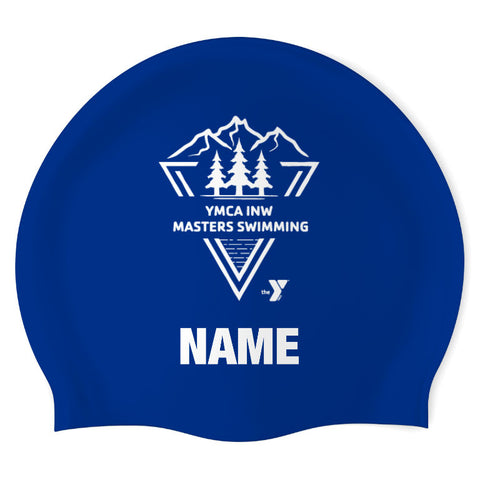 YMCA INW Masters Swimming INAM – Swimoutlet 61964 (RBL-01-P) - Wrinkle-Free Silicone Swimming Cap