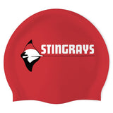Stonebrook Stingrays - Swimoutlet PO71855 (RED/02) - Wrinkle-Free Silicone Swimming Cap