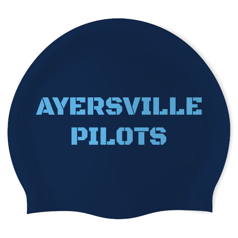 Ayersville HS - Swimoutlet PO41226 (NBL/01) - Wrinkle-Free Silicone Swimming Cap