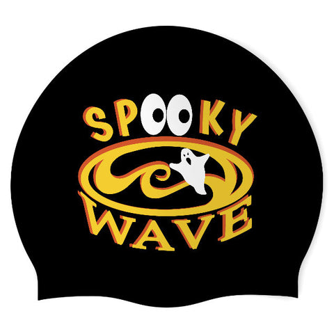 Spooky Wave - Swimoutlet PO25443777 (BLK/03) - Wrinkle-Free Silicone Swimming Cap