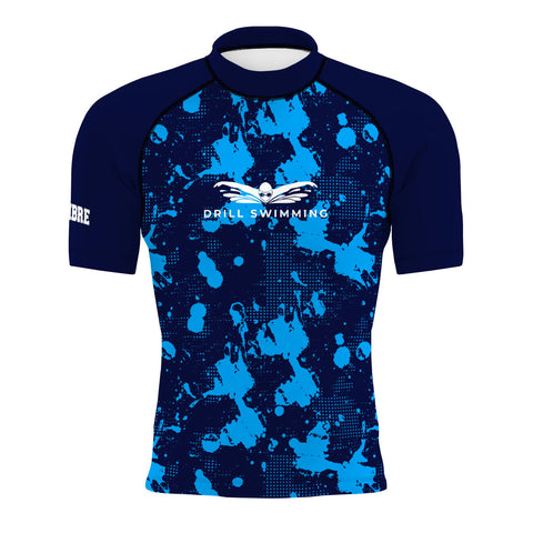 Drill Swimming v1.2 - Men's Surf UPF50+ Short Sleeve Rash Guard