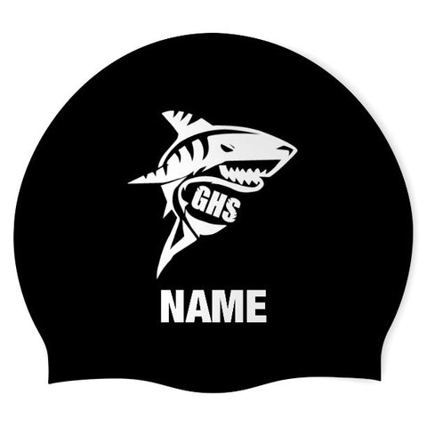 Tiger Sharks - Swimoutlet - 76685 (BLK_01_P) - Wrinkle-Free Silicone Swimming Cap