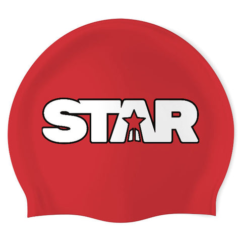 STAR Swimming - Swimoutlet PO26430142 (RED/02) - Wrinkle-Free Silicone Swimming Cap