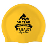The Mt. Baldy Aquatics - Swimoutlet (YEL-01) - Wrinkle-Free Silicone Swimming Cap
