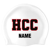 Hallbrook Hurricanes - Swimoutlet PO2943-0124 (WHT/02/P) - Wrinkle-Free Silicone Swimming Cap
