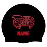 Thunderbird Aquatic Club - Swimoutlet PO25618156 (BLK/01/P) - Wrinkle-Free Silicone Swimming Cap