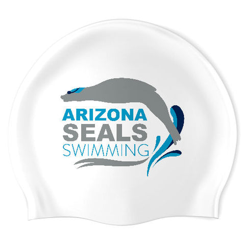 Arizona Seals Swimming - Swimoutlet PO24522235 (WHI/03) - Wrinkles Free Silicone Swimming Cap