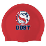 Douglas Dolfins Swim Team - Swimoutlet PO25550859 (RED/02) - Wrinkle-Free Silicone Swimming Cap