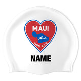 Maui Swim Club - Swimoutlet PO25160425 (WHT/02/P) - Wrinkle-Free Silicone Swimming Cap