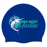 Van Wert Marlins - Swimoutlet PO25597018 (RBL/02) - Wrinkle-Free Silicone Swimming Cap