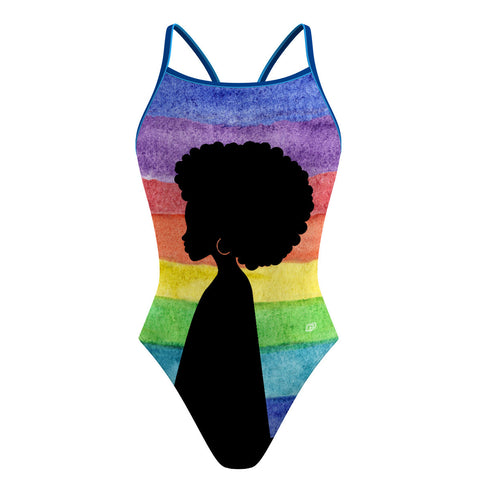 R Woman - Skinny Strap Swimsuit