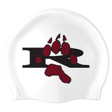 R With Bear Paw - Swimoutlet PO25887746 (WHT/02) - Wrinkle-Free Silicone Swimming Cap