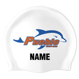 Pueblo Swim Club - Swimoutlet PO15144 (WHT/02/P) - Wrinkle-Free Silicone Swimming Cap
