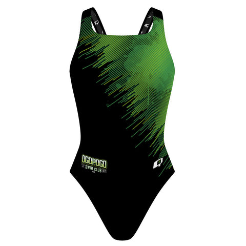 Kelowna Black - Classic Strap Swimsuit